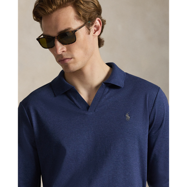 Spring Navy Heather Classic Fit Soft Cotton Polo Shirt Polo Ralph Lauren 6