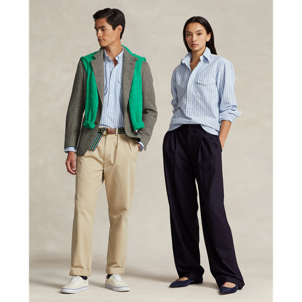 Gestreiftes Custom-Fit Popover-Hemd