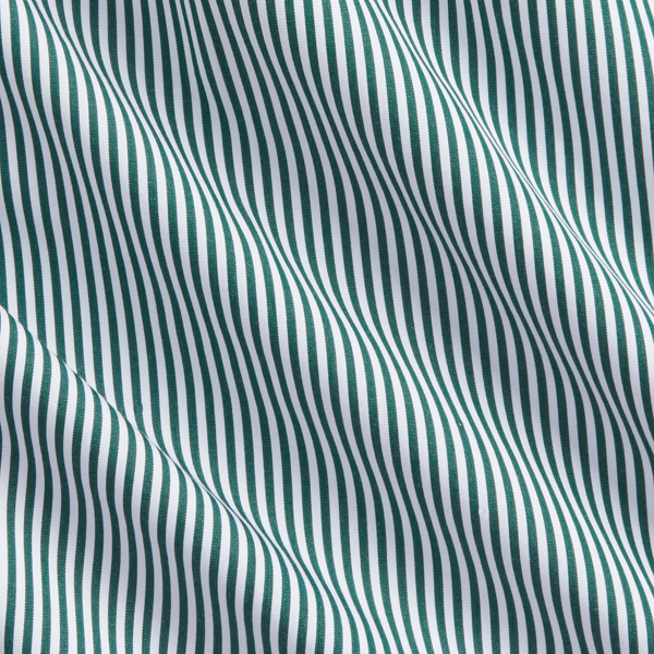 Forest/White Custom Fit Striped Poplin Shirt Polo Ralph Lauren 7