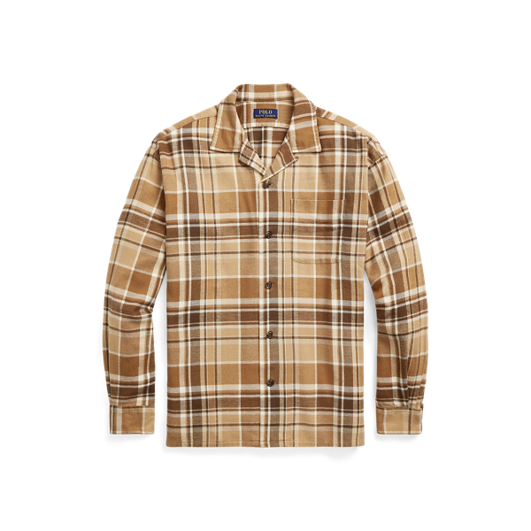 Big Fit Plaid Flannel Camp Shirt Polo Ralph Lauren 1