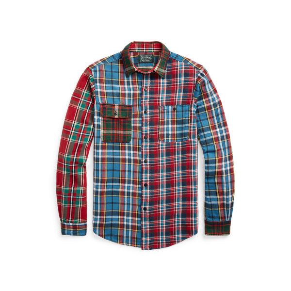 Custom Fit Patchwork Flannel Workshirt