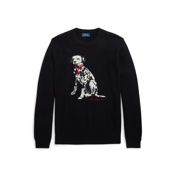 Dalmatian Intarsia-Knit Cashmere Jumper | Ralph Lauren® Australia