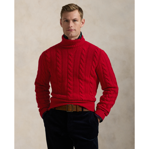 Men s Red Turtleneck Sweaters Ralph Lauren