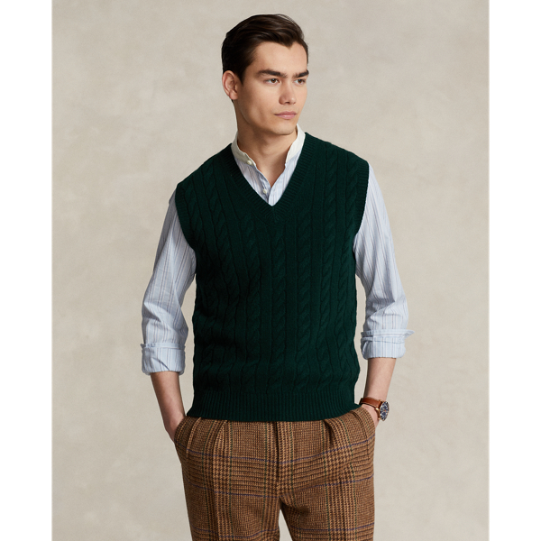 Wool sweater vest sales