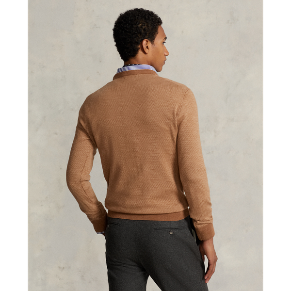 Herringbone-Knit Washable Wool Sweater | Ralph Lauren