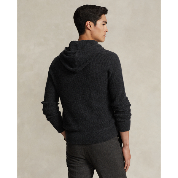 Dark Granite Washable Cashmere Hooded Sweater Polo Ralph Lauren 5