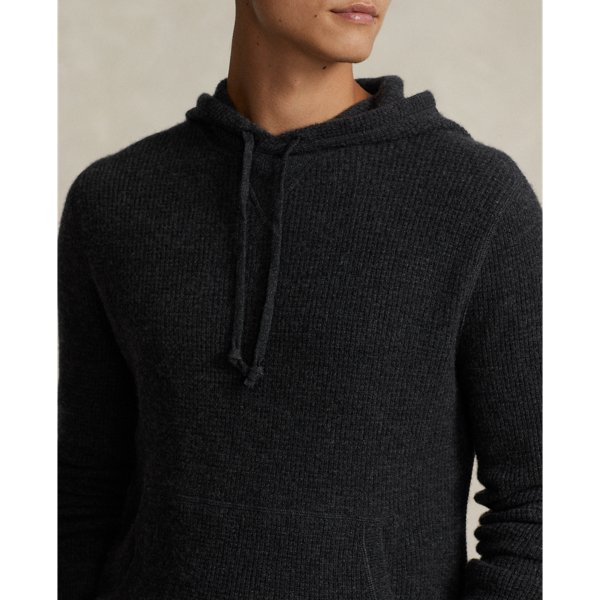 Dark Granite Washable Cashmere Hooded Sweater Polo Ralph Lauren 6