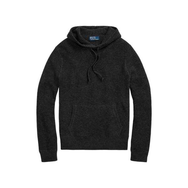 Dark Granite Washable Cashmere Hooded Sweater Polo Ralph Lauren 2
