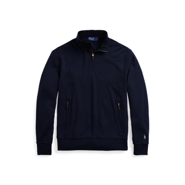 Pull demi-zipp&eacute; en laine &eacute;ponge Polo Ralph Lauren en 1