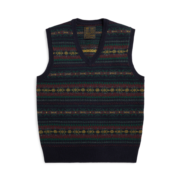 Fair Isle Wool Sweater Vest