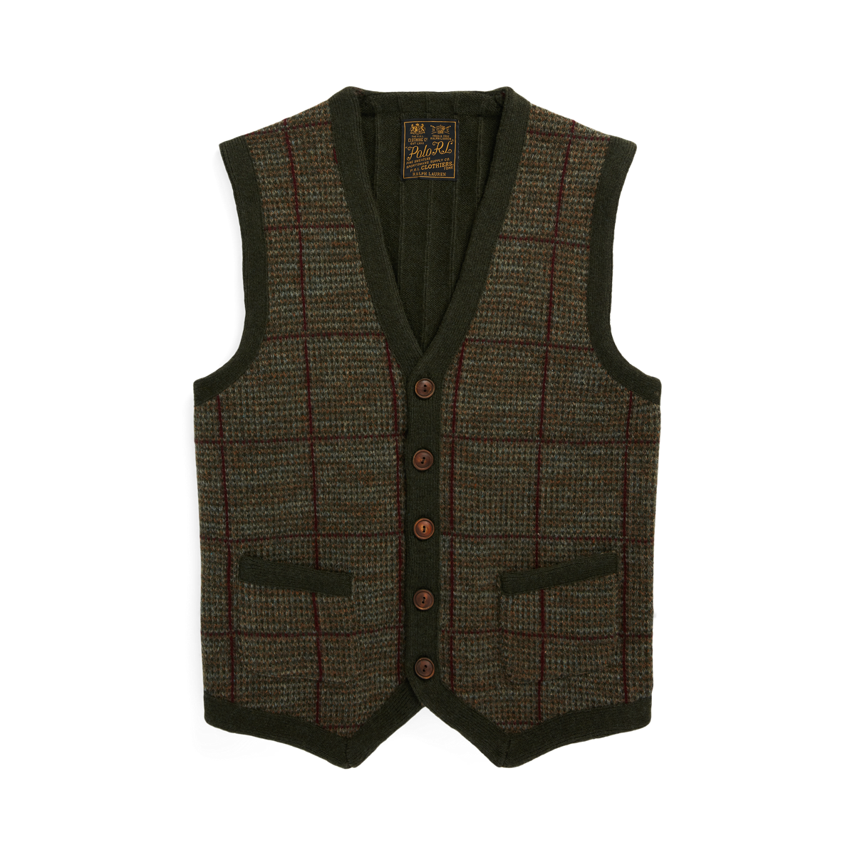 Windowpane Wool Sweater Vest | Ralph Lauren Windowpane Wool Sweater Vest | Ralph Lauren