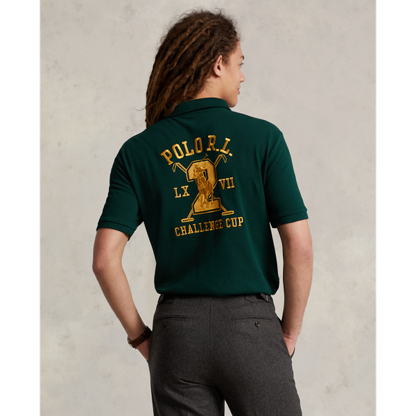 Classic Fit Polo Crest Mesh Polo Shirt