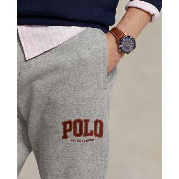 Dark Vintage Heather The RL Fleece Logo Jogger Pant Polo Ralph Lauren 6