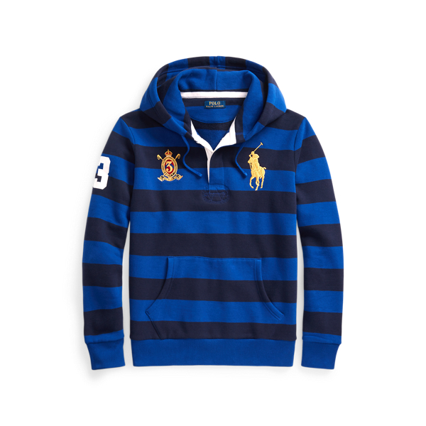 Big Pony Striped Fleece Hoodie | Ralph Lauren® Australia