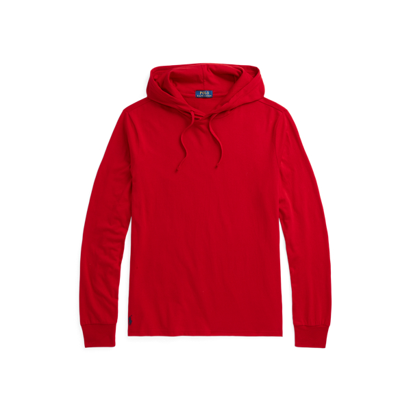 RL 2000 Red Big Pony Logo Jersey Hooded T-Shirt Polo Ralph Lauren 2
