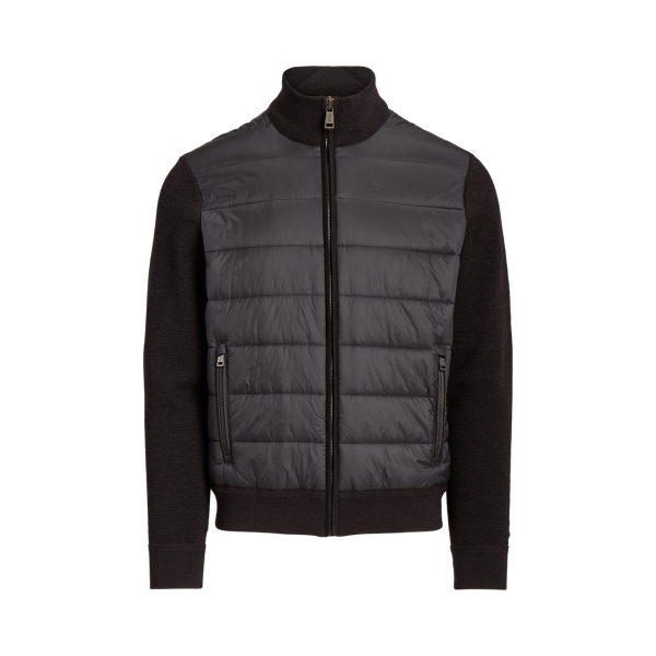 Pull hybride entièrement zippé