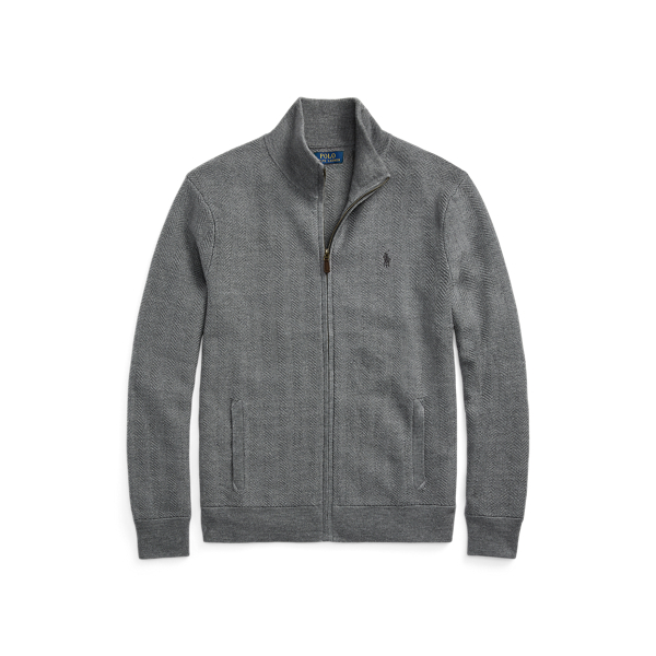 【送料&関税込】Ralph Lauren Wool Sweater With Zip Wool Quarter-Zip Sweater