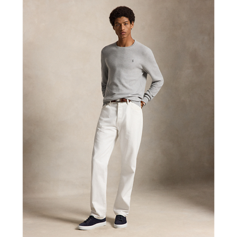 Мужские свитеры Ralph Lauren Mesh-Knit Cotton Crewneck Sweater
