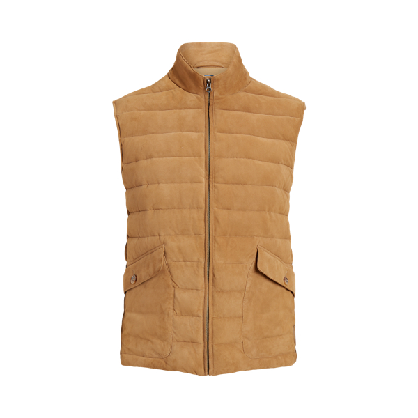 Mens suede vest ralph lauren hotsell