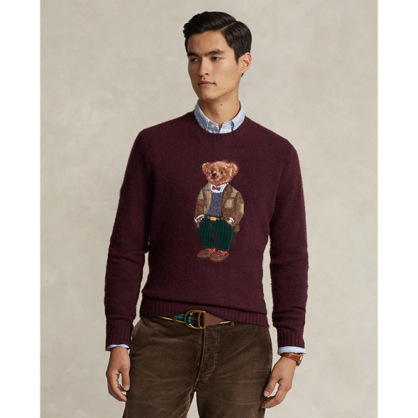 Polo Bear Wool Cashmere Jumper for Men Ralph Lauren PK