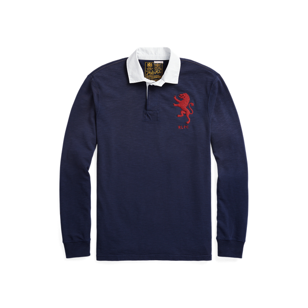 Classic Fit Heraldic Jersey Rugby Shirt