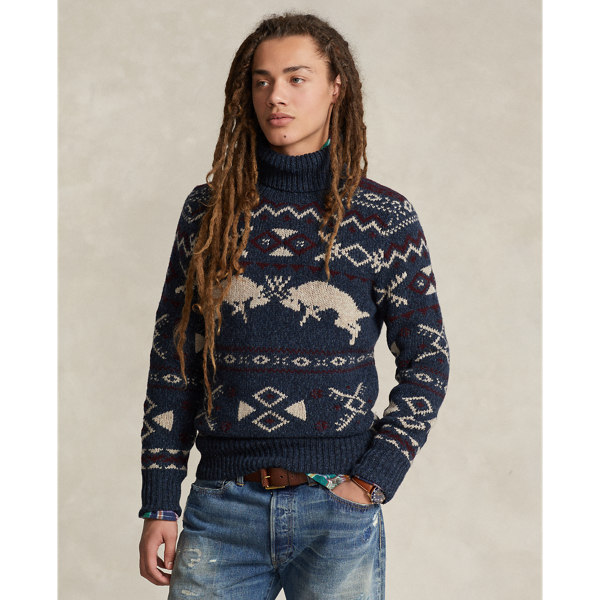 Wool-Cashmere Turtleneck Sweater