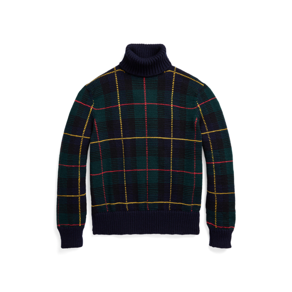 Karierter Wollpullover mit Rollkragen Polo Ralph Lauren in 1
