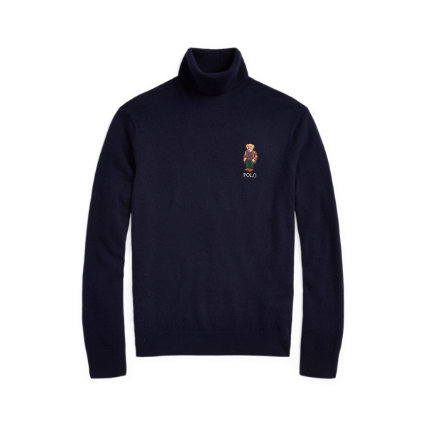 Polo Bear Wool Roll Neck Jumper for Men Ralph Lauren UK