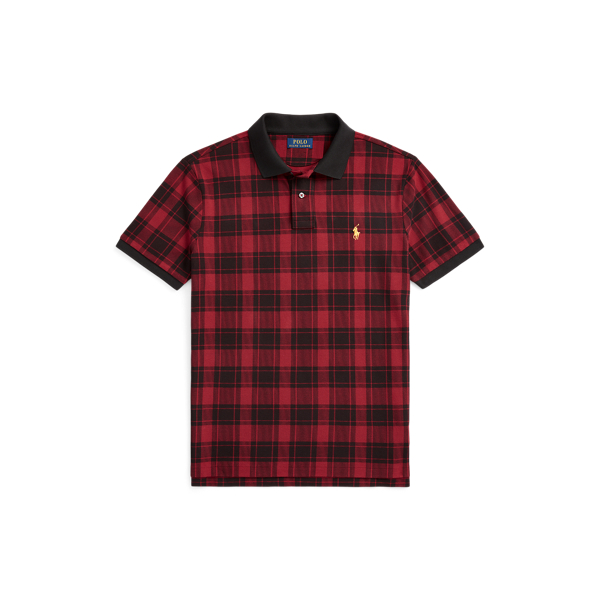 Polo de piqu&eacute; Custom Slim Fit a cuadros Polo Ralph Lauren en 1
