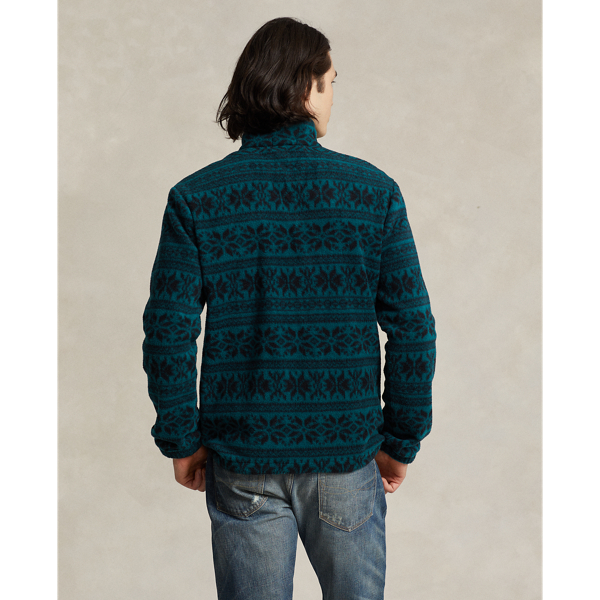 Fleece-Pullover im Fair-Isle-Stil Polo Ralph Lauren in Rentier/F.-Isle/J&auml;gergr&uuml;n 5