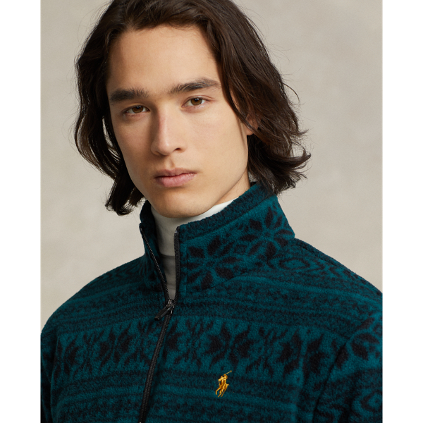 Fleece-Pullover im Fair-Isle-Stil Polo Ralph Lauren in Rentier/F.-Isle/J&auml;gergr&uuml;n 6
