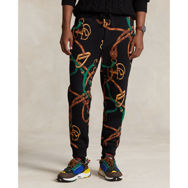 Polo Black Bridle-Print Fleece Jogger Pant Polo Ralph Lauren 4