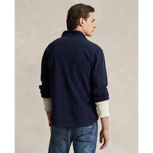 Cruise Navy Classic Fit Moleskin Popover Workshirt Polo Ralph Lauren 5