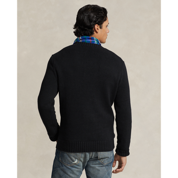 Baumwoll-Kaschmir-Pullover mit Polo&nbsp;Bear Polo Ralph Lauren in Schwarz 5