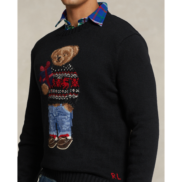 Baumwoll-Kaschmir-Pullover mit Polo&nbsp;Bear Polo Ralph Lauren in Schwarz 6