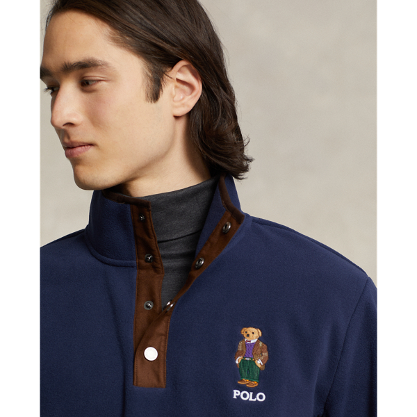 Cruise Navy Polo Bear Brushed Fleece Pullover Polo Ralph Lauren 6