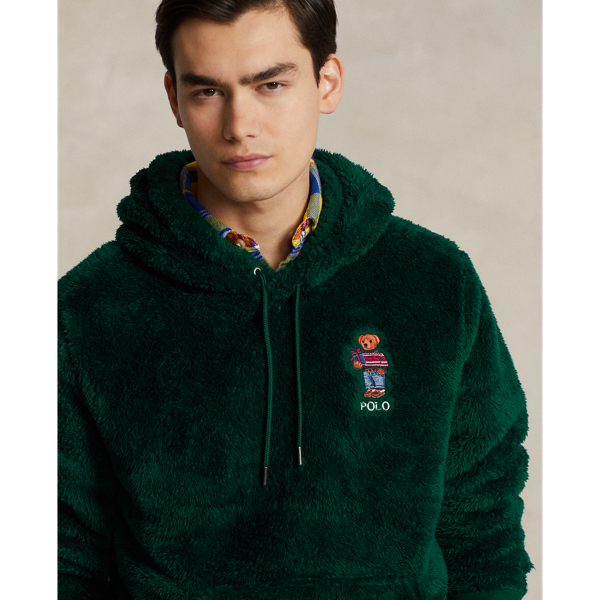 Fleece-Kapuzenpullover mit Polo Bear Polo Ralph Lauren in Achat-Moos 6