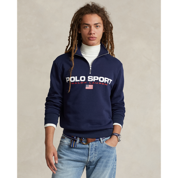 Polo fleece jumper on sale