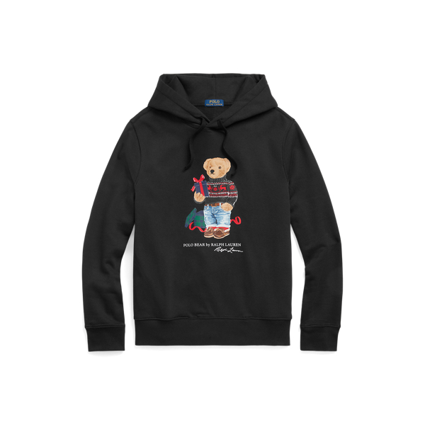 Ralph Lauren Polo Bear Hoodie 黒 Polo Bear Fleece Hoodie