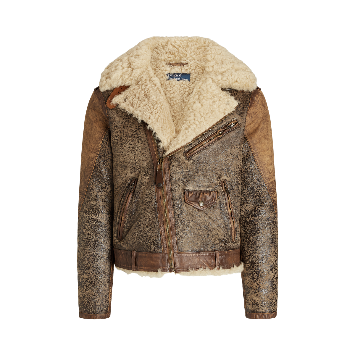 Ralph lauren sheepskin jacket sale