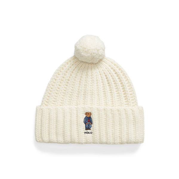 Bommelm&uuml;tze mit Polo&nbsp;Bear Polo Ralph Lauren in 1