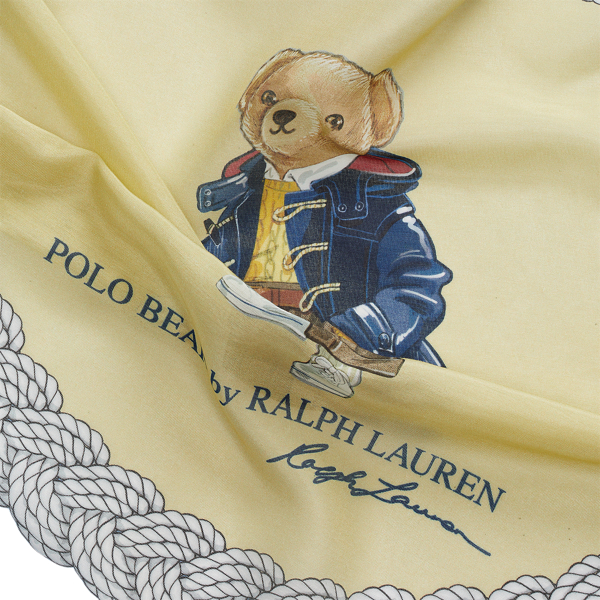 Multi Polo Bear Cotton-Silk Scarf Polo Ralph Lauren 3
