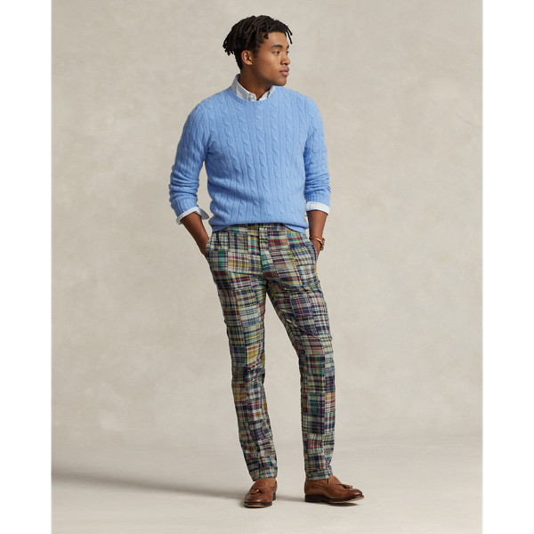 Patchwork Plaid Suit Trousers for Men Ralph Lauren UK