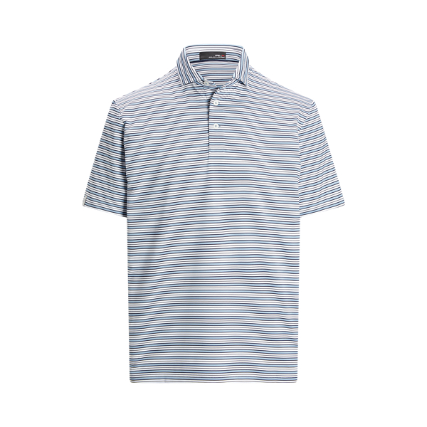 Vessel Blue Multi Classic Fit Stretch Jersey Polo Shirt RLX 2