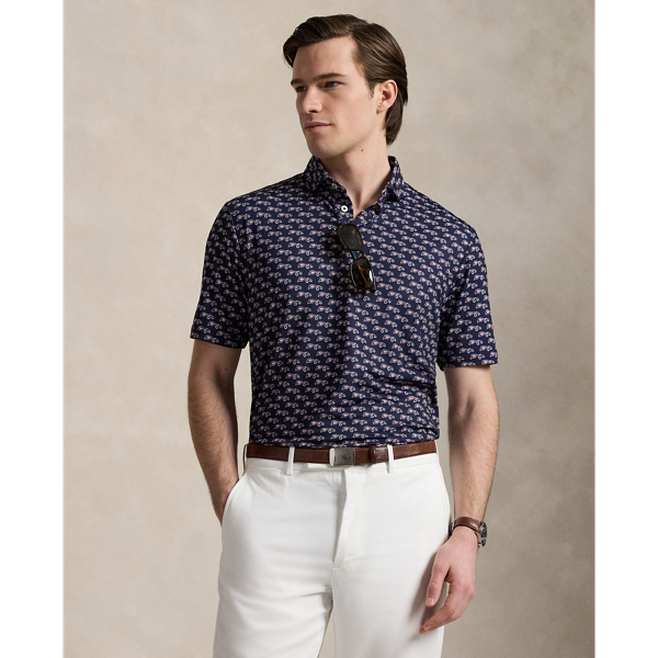 Classic Fit Performance Print Polo Shirt