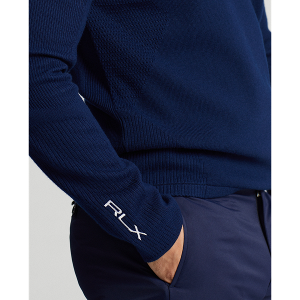 Refined Navy Wind-Blocking Performance Sweater RLX 6