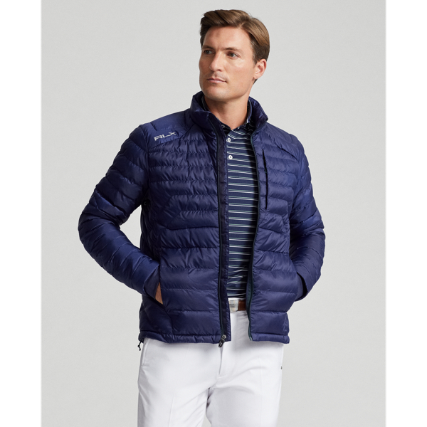 Refined Navy Water-Repellent Packable Quilted Jacket RLX 1