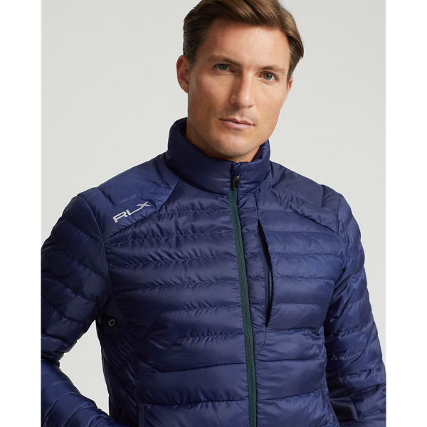 Refined Navy Water-Repellent Packable Quilted Jacket RLX 6