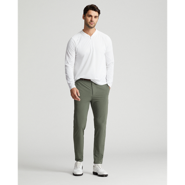 Fossil Green Performance Stretch Birdseye Pant RLX 1