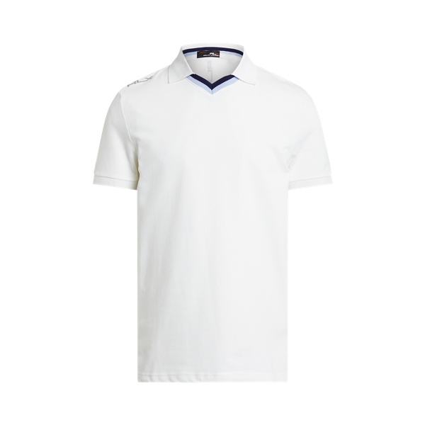 Custom Slim Fit Stretch Mesh Polo Shirt RLX 1